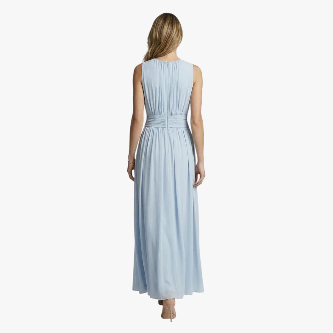 Dame Elegant Maxi Sommerkjole med Smock