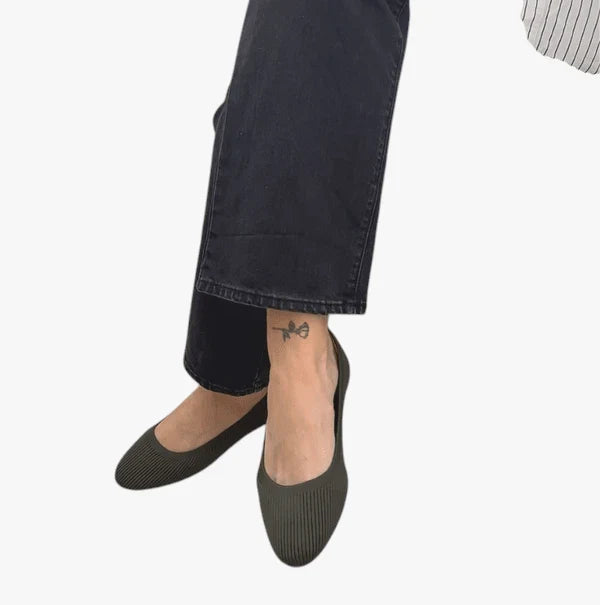 Dame Slip-on Ballerina Sko med Svangstøtte og For