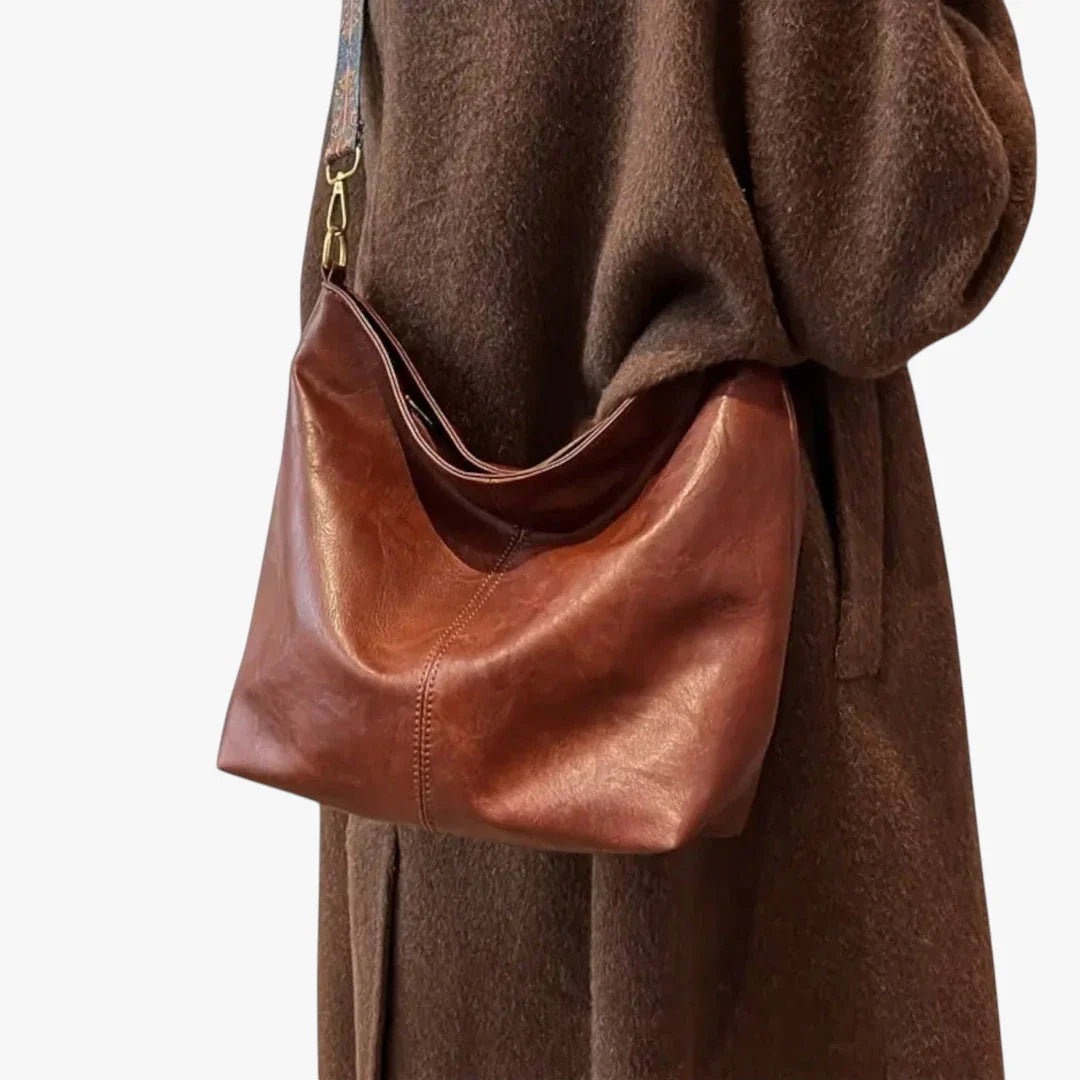 Dame Vintage Store Crossbody Taske med Lynlås og Skulderrem