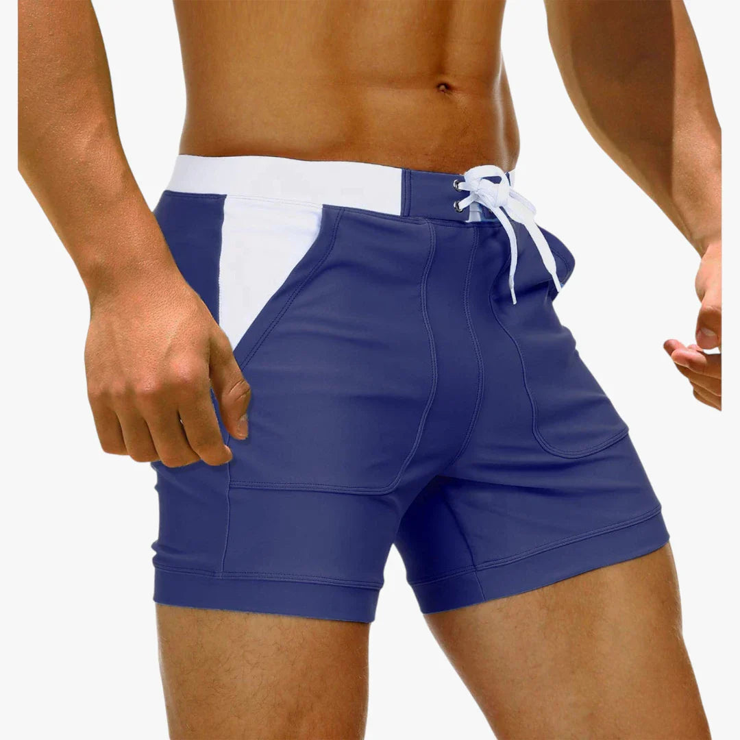 Herre Bade Shorts med Lommer og Snøre