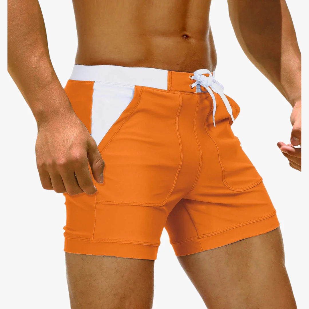 Herre Bade Shorts med Lommer og Snøre