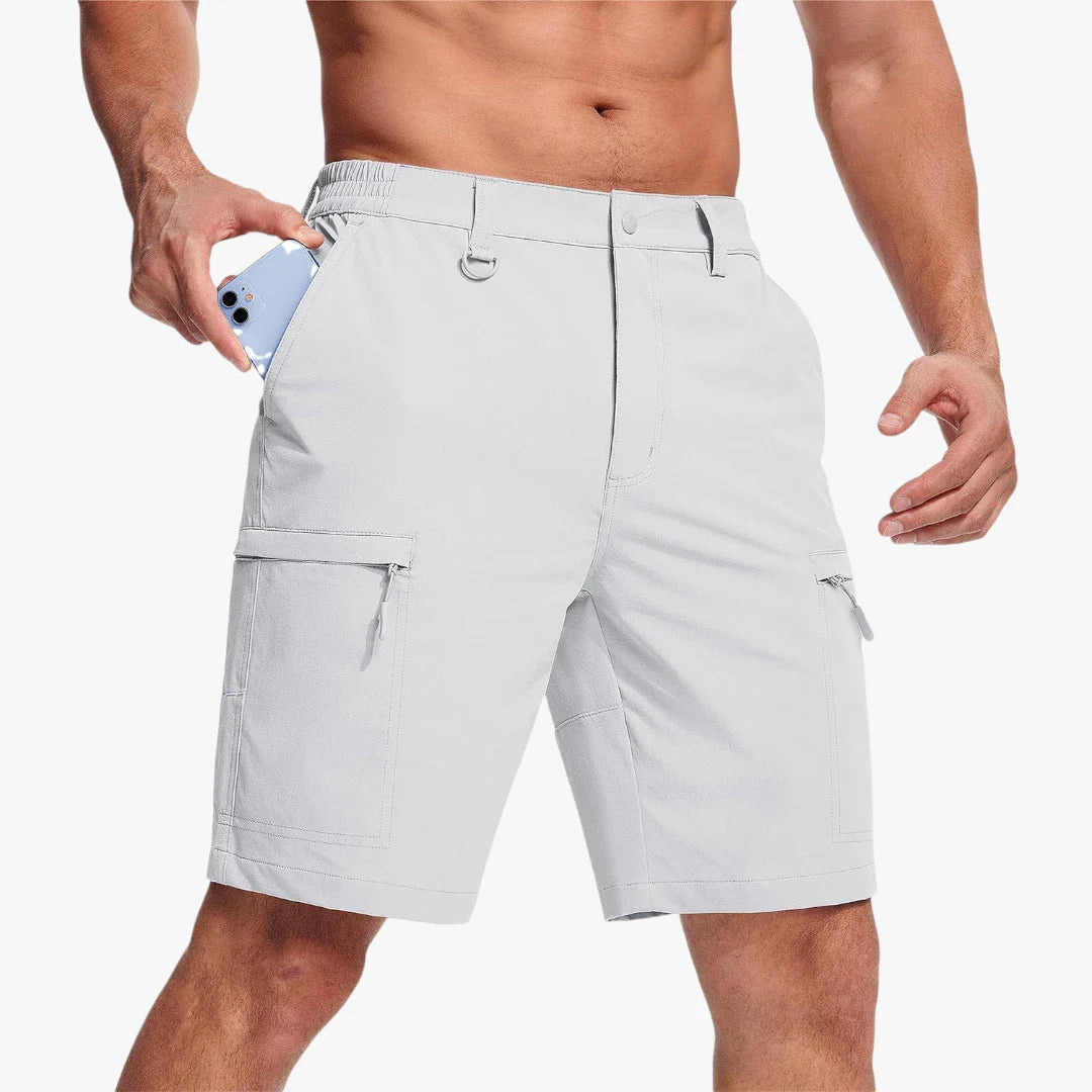 Herre Vandre Shorts med Mobillomme och Lynlås
