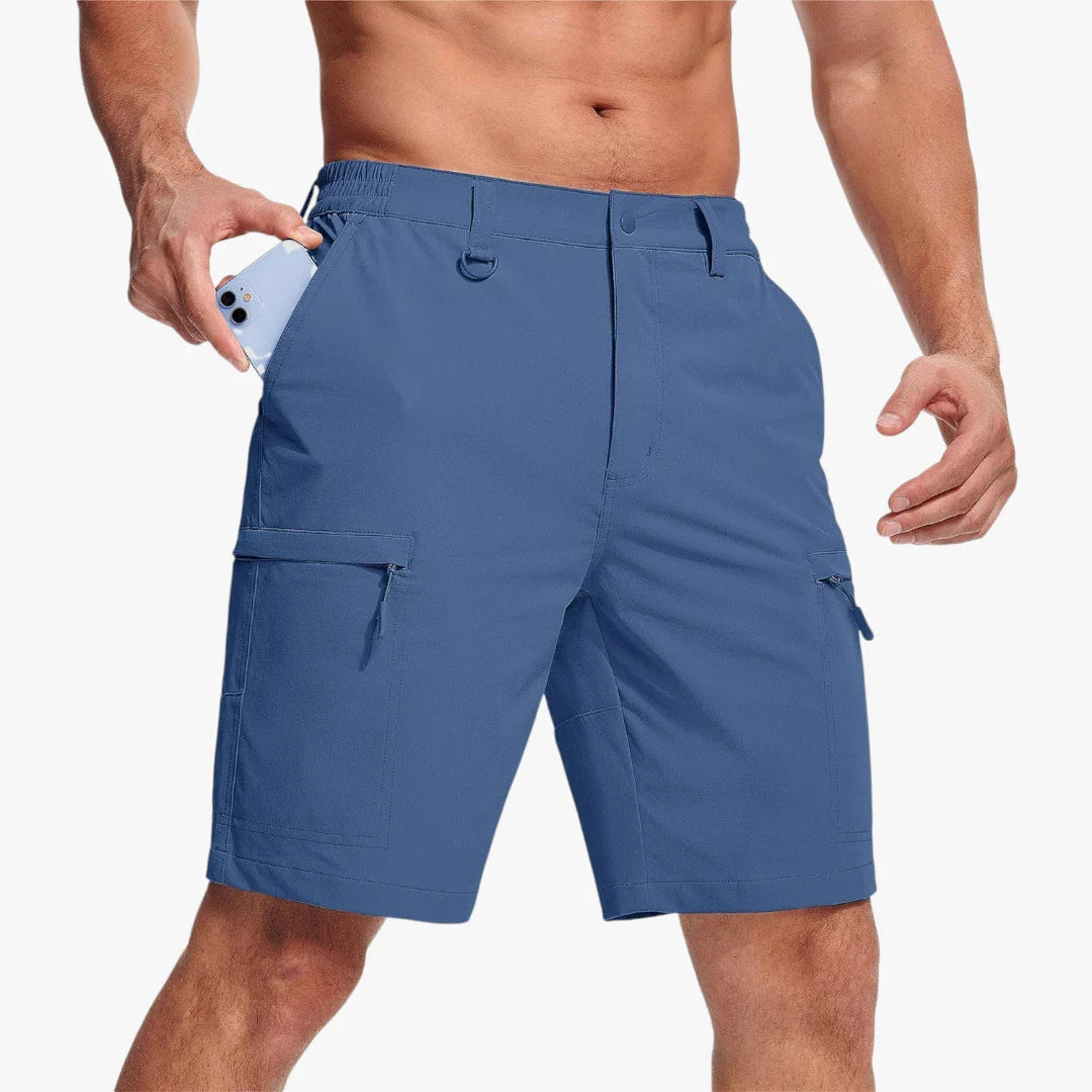 Herre Vandre Shorts med Mobillomme och Lynlås