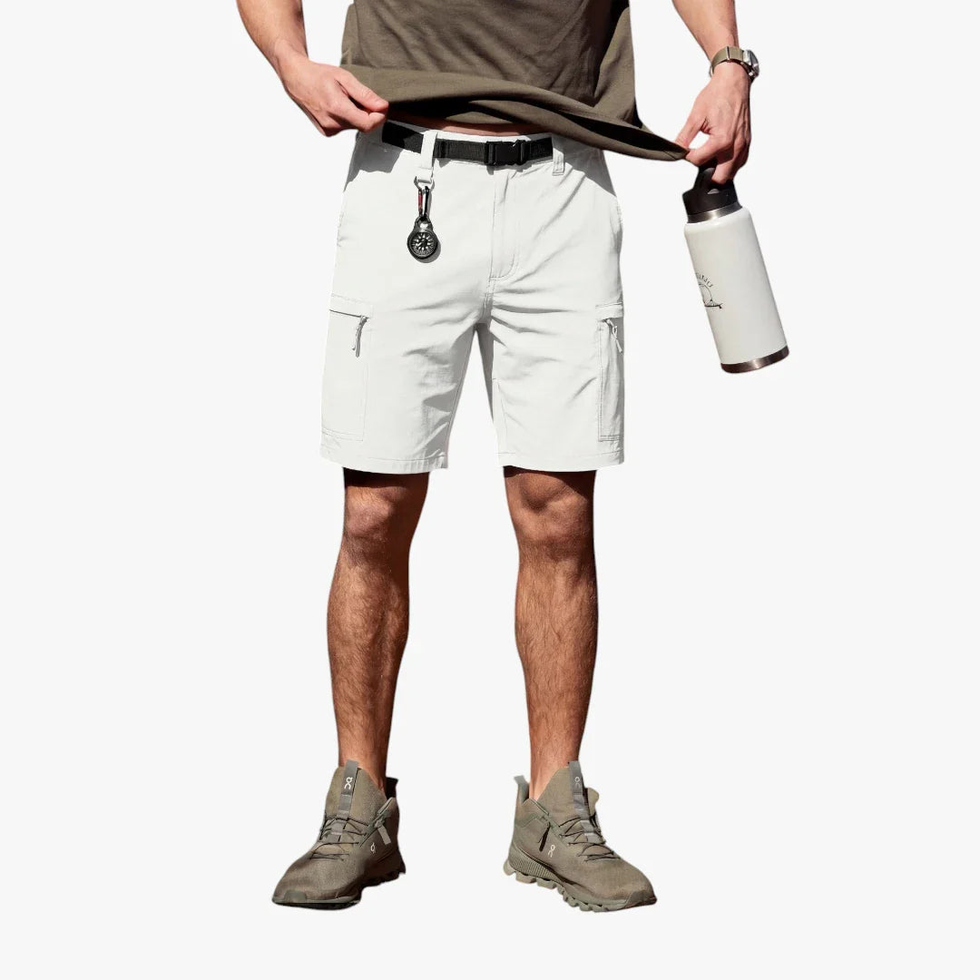 Herre Vandre Shorts med Mobillomme och Lynlås
