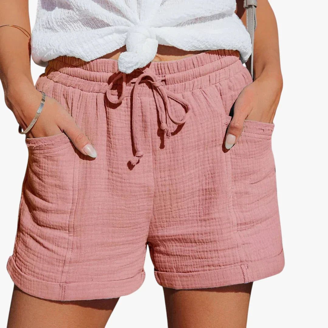 Dame Sommer Shorts med Sidelommer