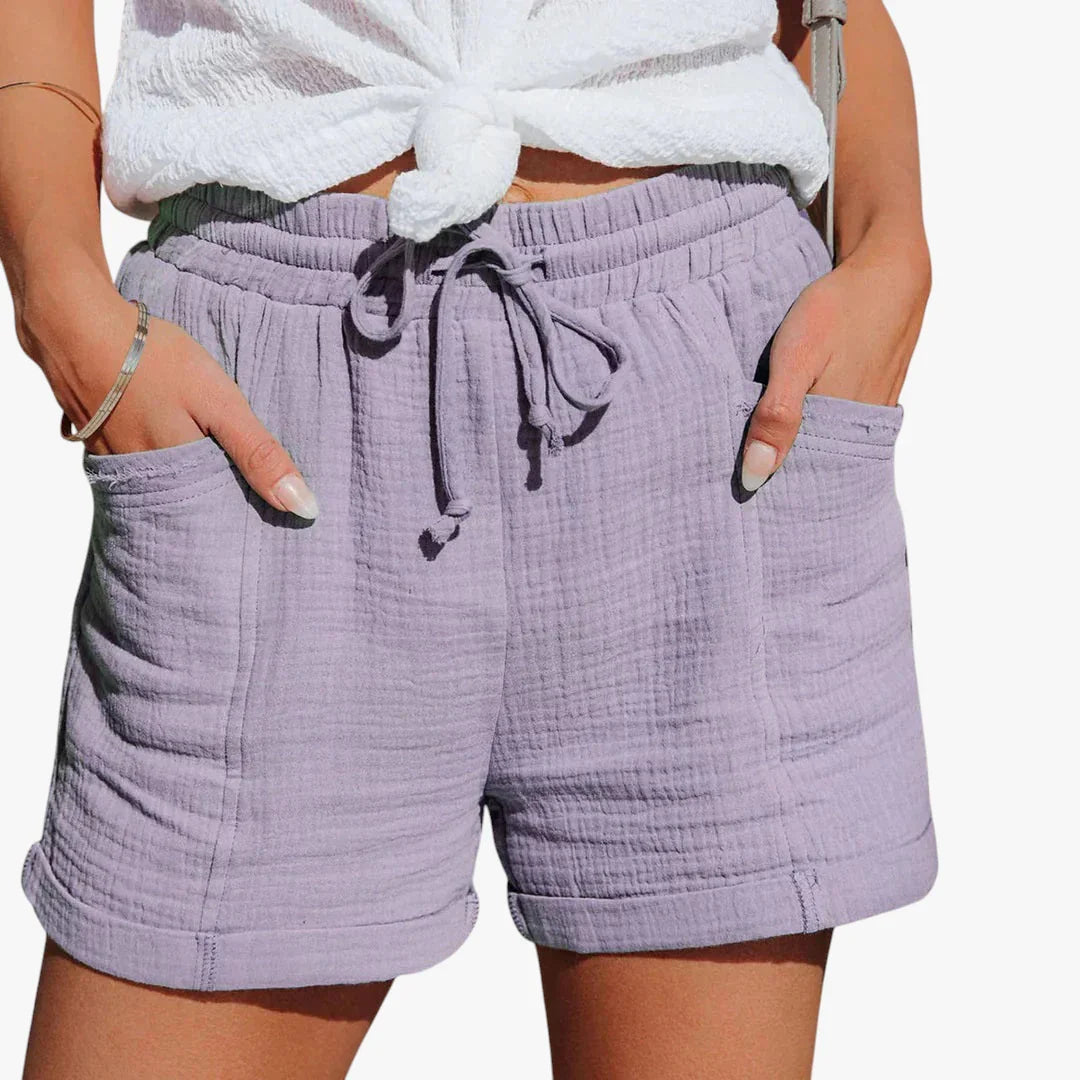 Dame Sommer Shorts med Sidelommer