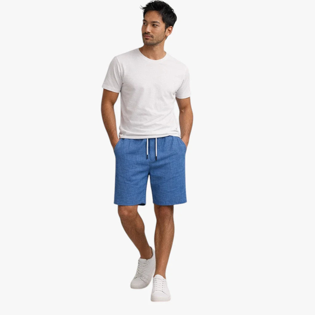 Herre Knælange Shorts med Snøre og Lommer