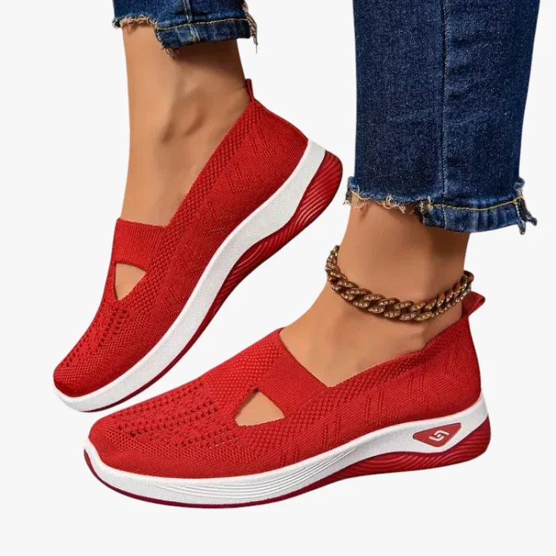 Dame Slip-on Løbesko med Svangstøtte og Lukkede Detaljer