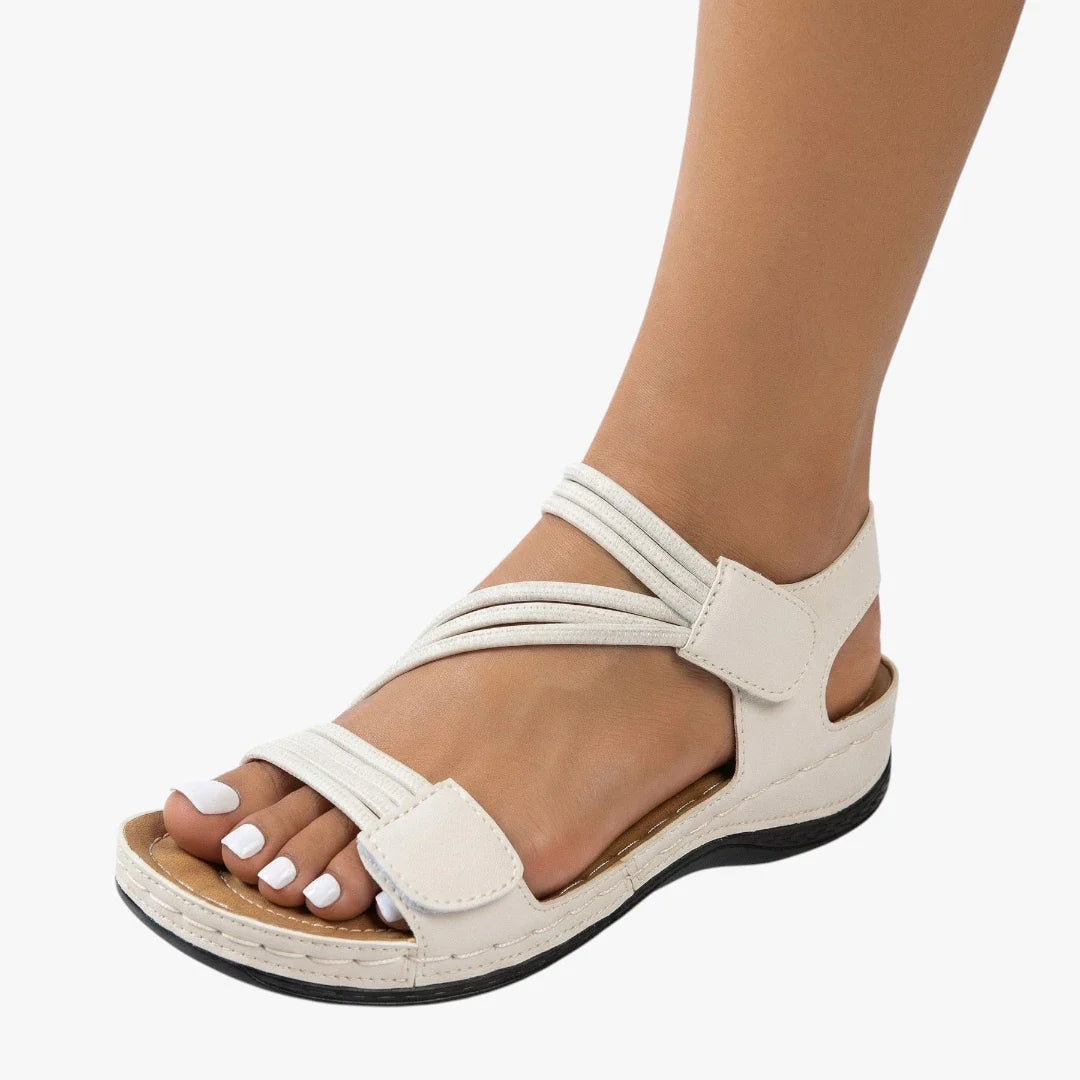 Dame Sunde Sandaler med Velcro og Svangstøtte