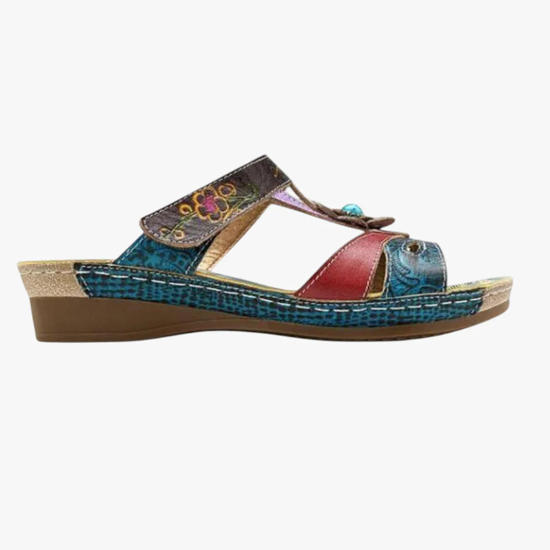 Dame Plateau Sandaler med Kilehæl og Perler