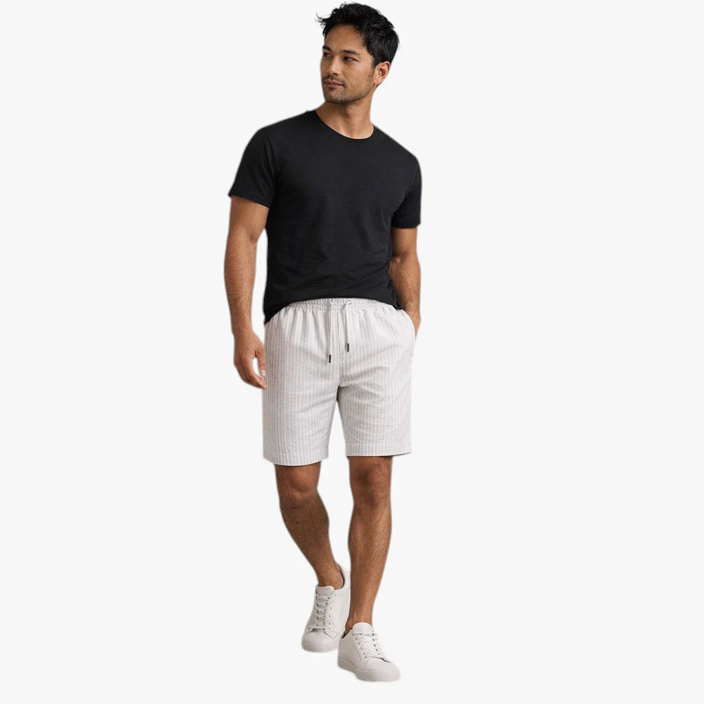 Herre Knælange Shorts med Snøre og Lommer