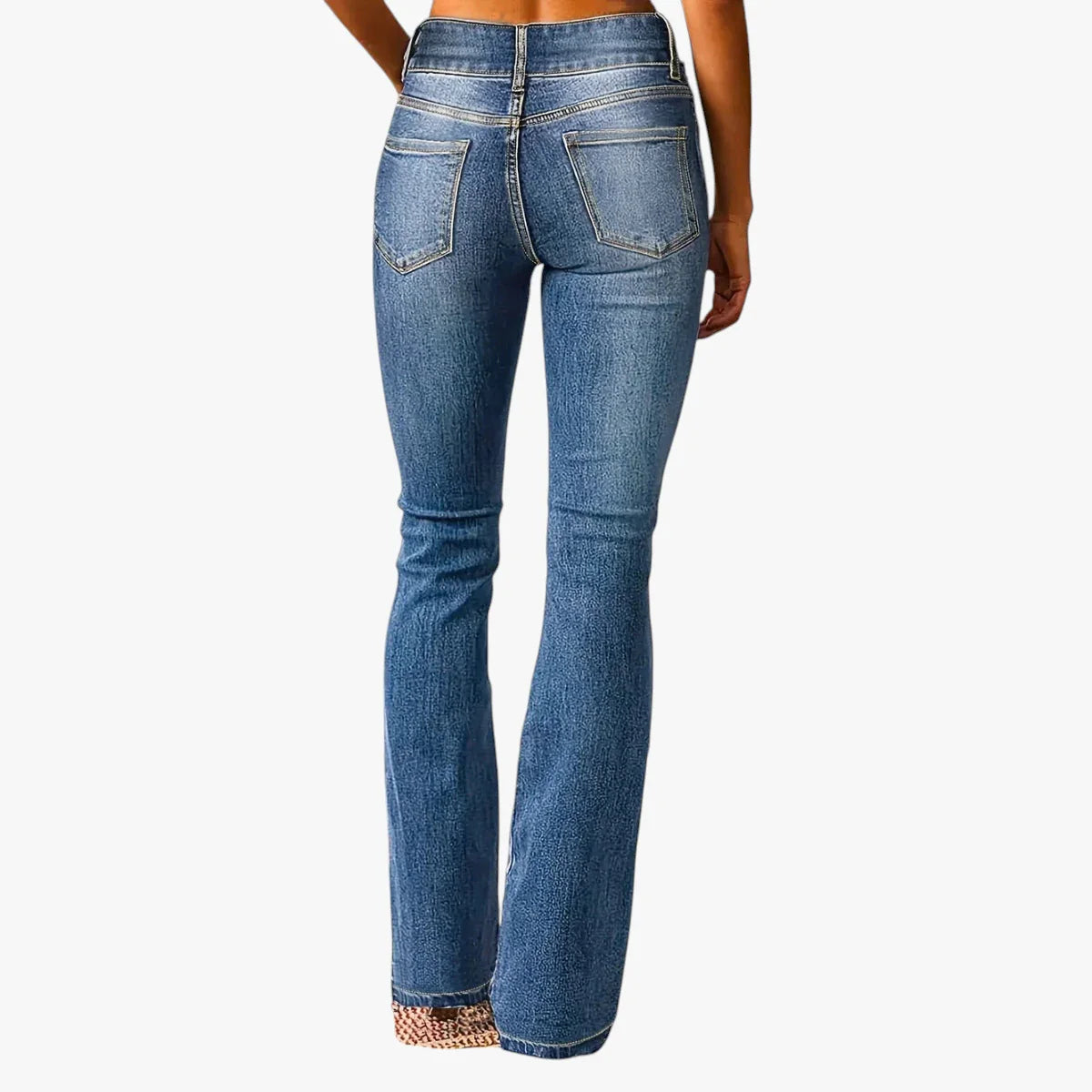 Dame Denim Jeans med Svaj og Stretch
