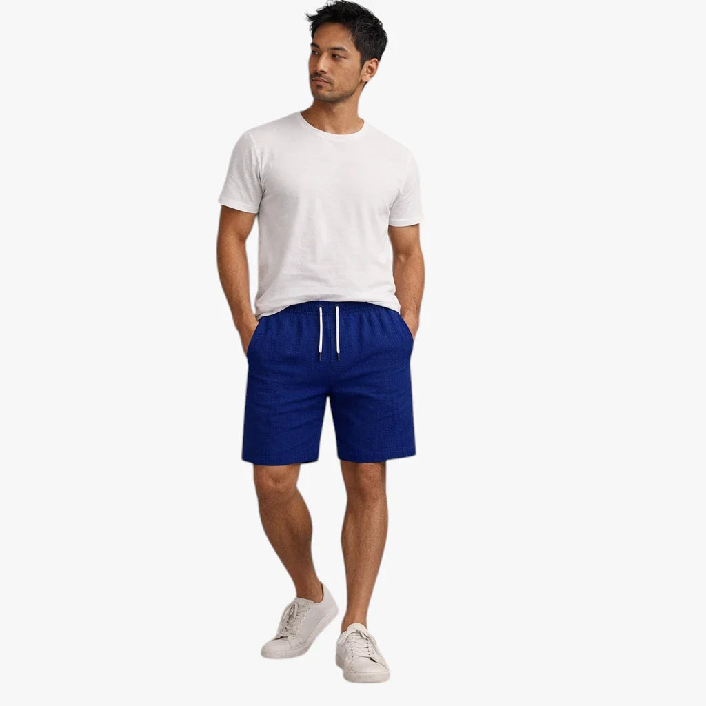 Herre Knælange Shorts med Snøre og Lommer