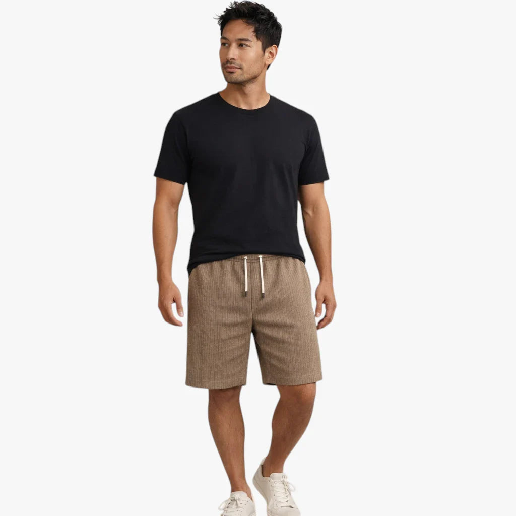Herre Knælange Shorts med Snøre og Lommer