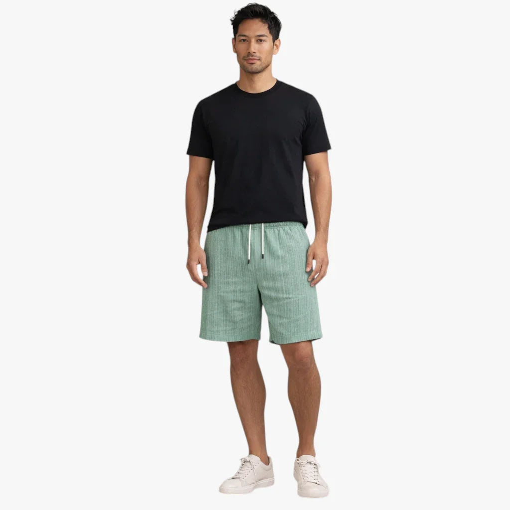 Herre Knælange Shorts med Snøre og Lommer