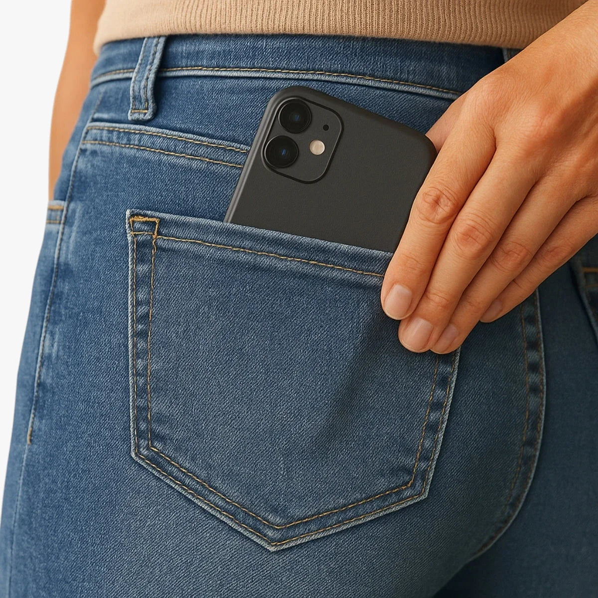 Dame Denim Jeans med Svaj og Stretch