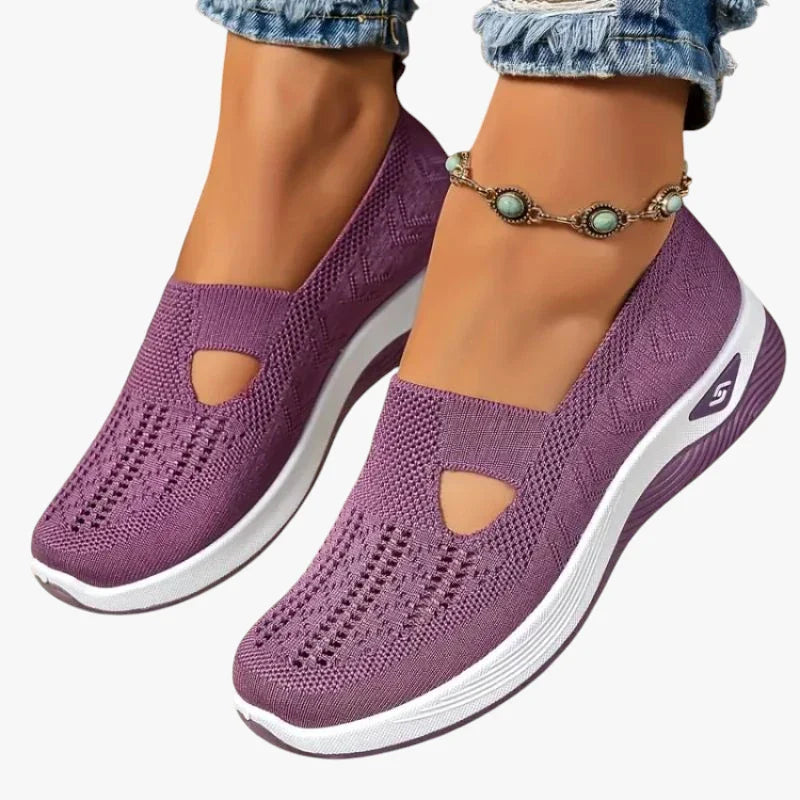Dame Slip-on Løbesko med Svangstøtte og Lukkede Detaljer