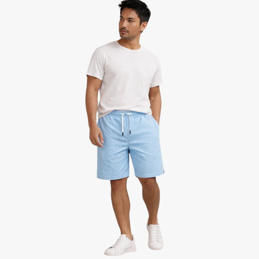 Herre Knælange Shorts med Snøre og Lommer