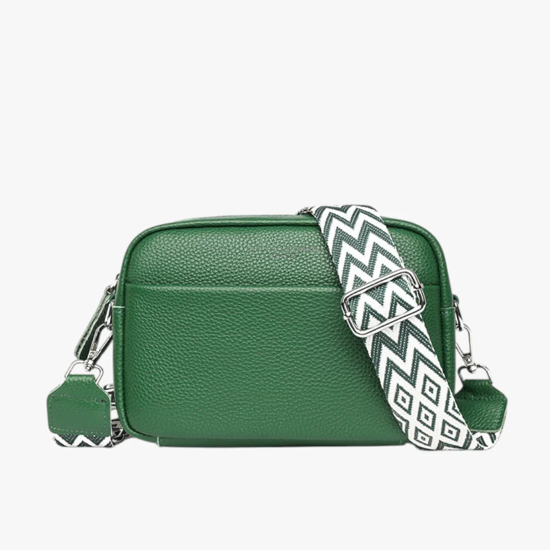 Dame Crossbody Taske med Lynlås og Rem