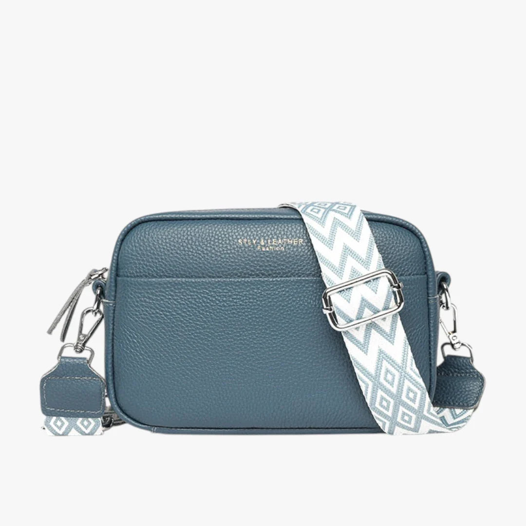 Dame Crossbody Taske med Lynlås og Rem
