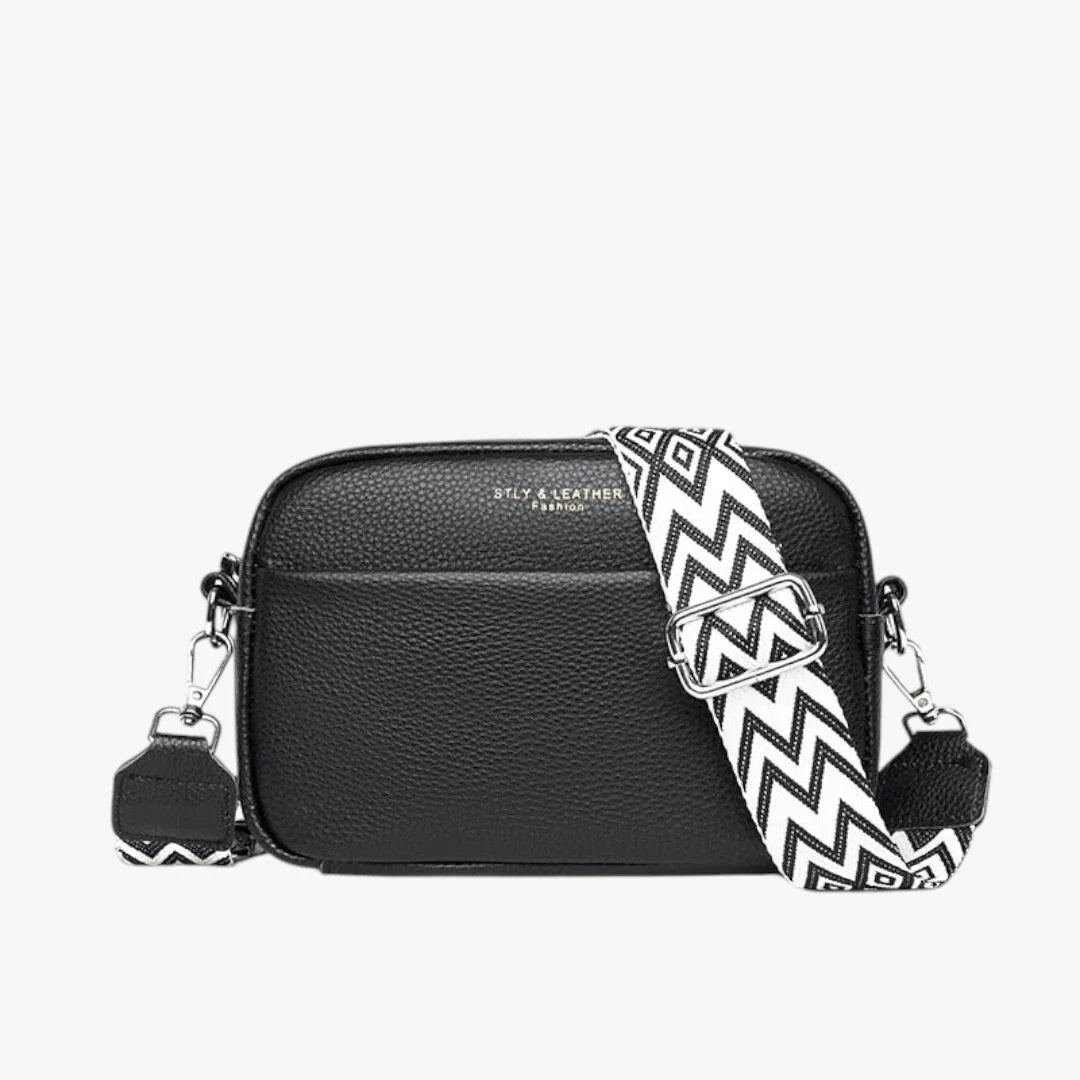 Dame Crossbody Taske med Lynlås og Rem