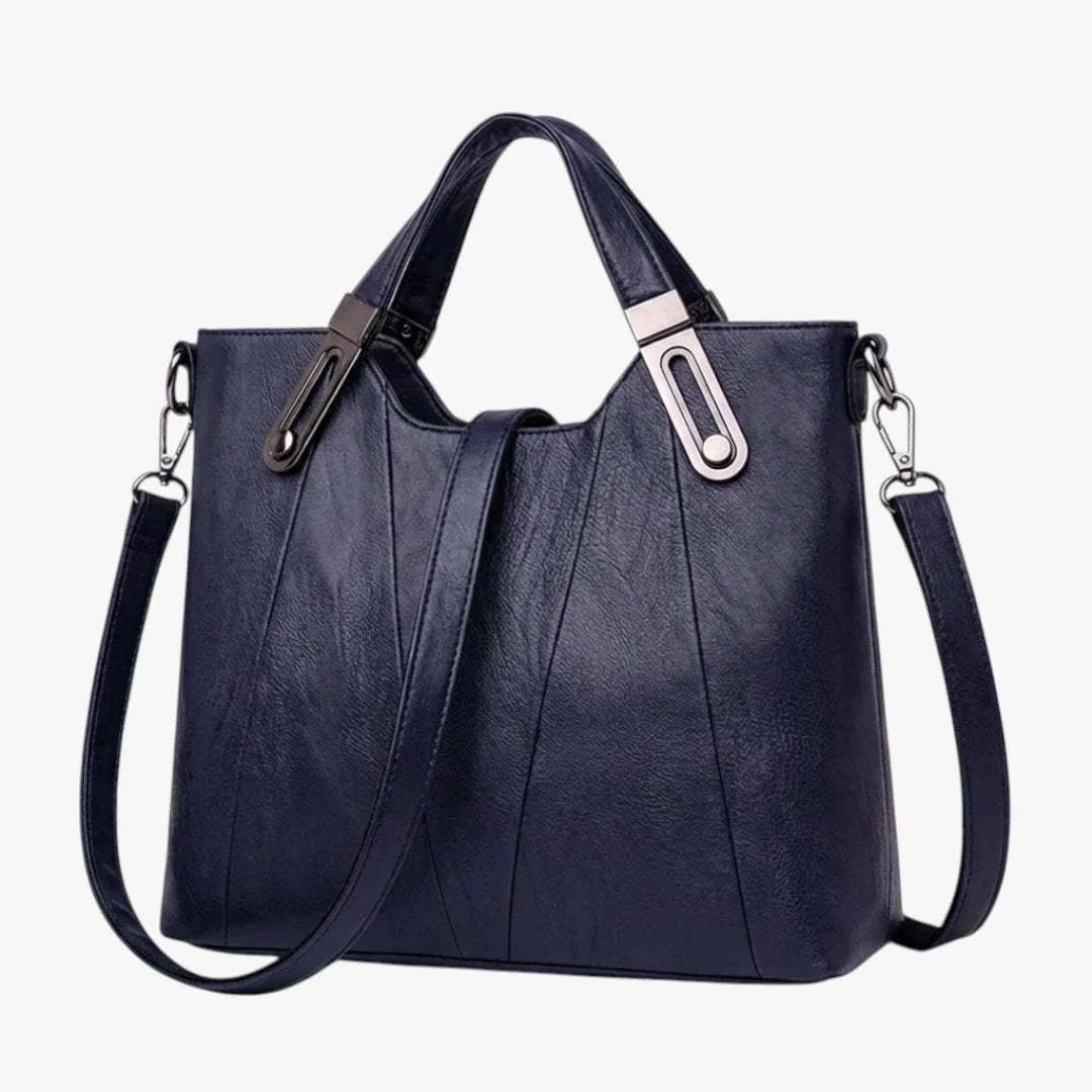 Dame Design Håndtaske med Mange Rum og Skulderrem