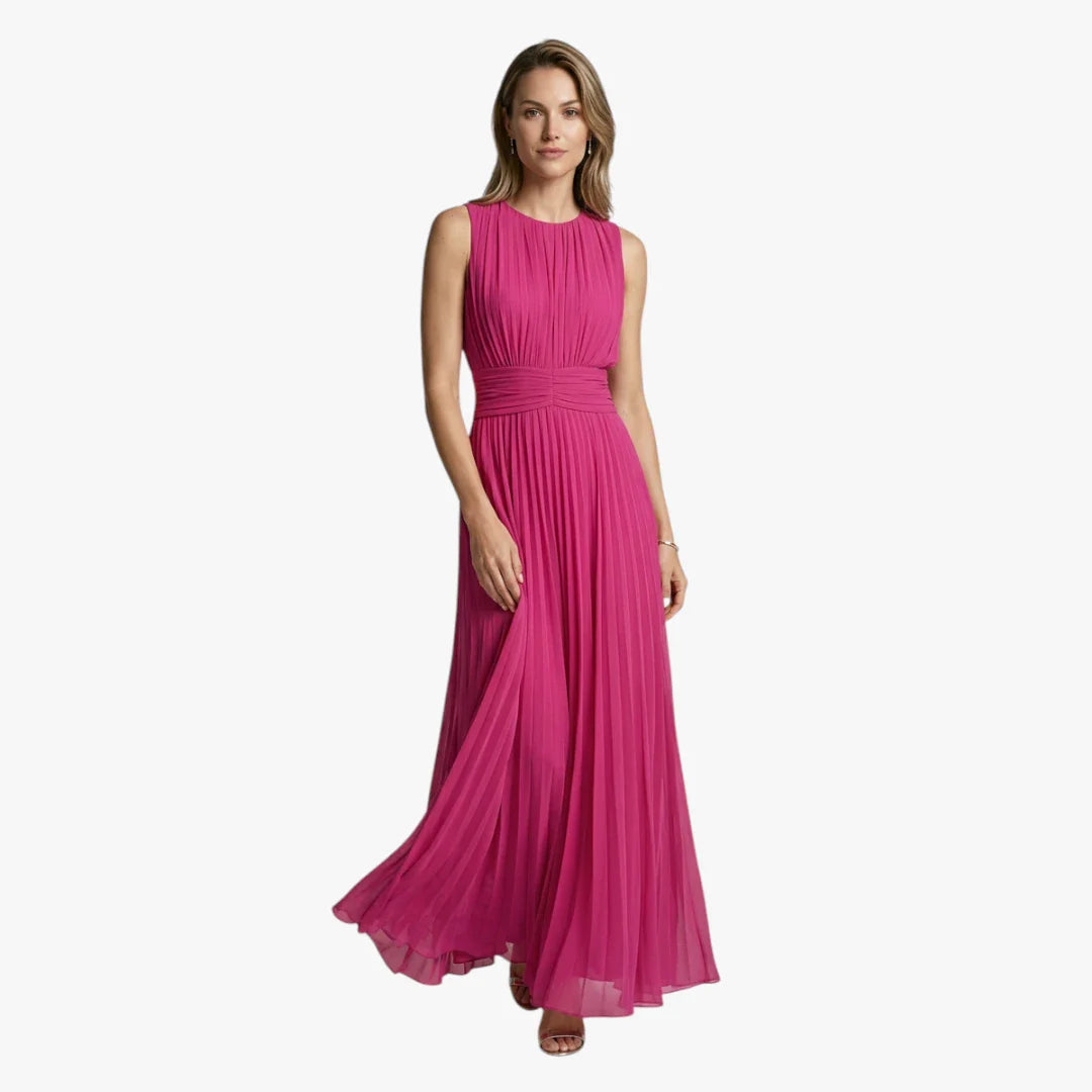 Dame Elegant Maxi Sommerkjole med Smock