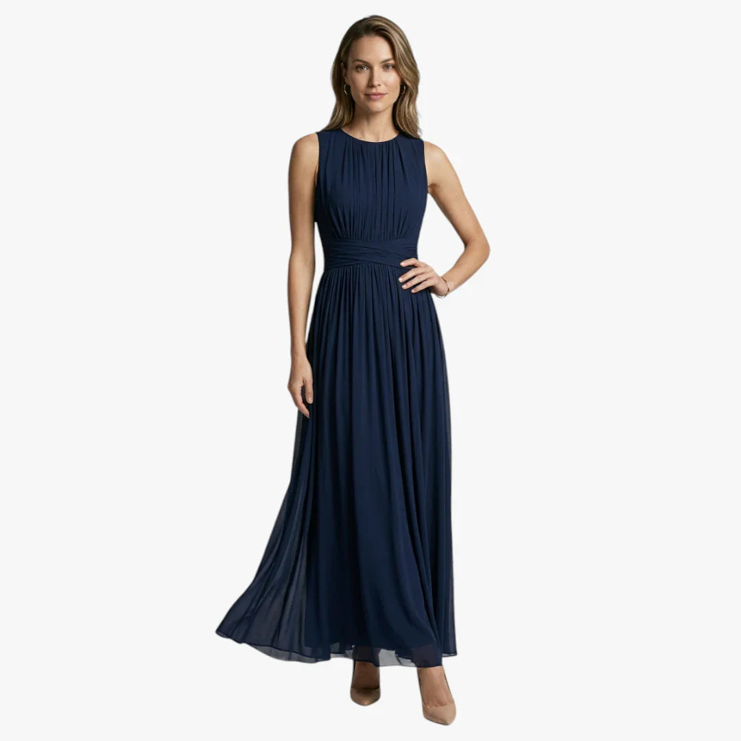 Dame Elegant Maxi Sommerkjole med Smock