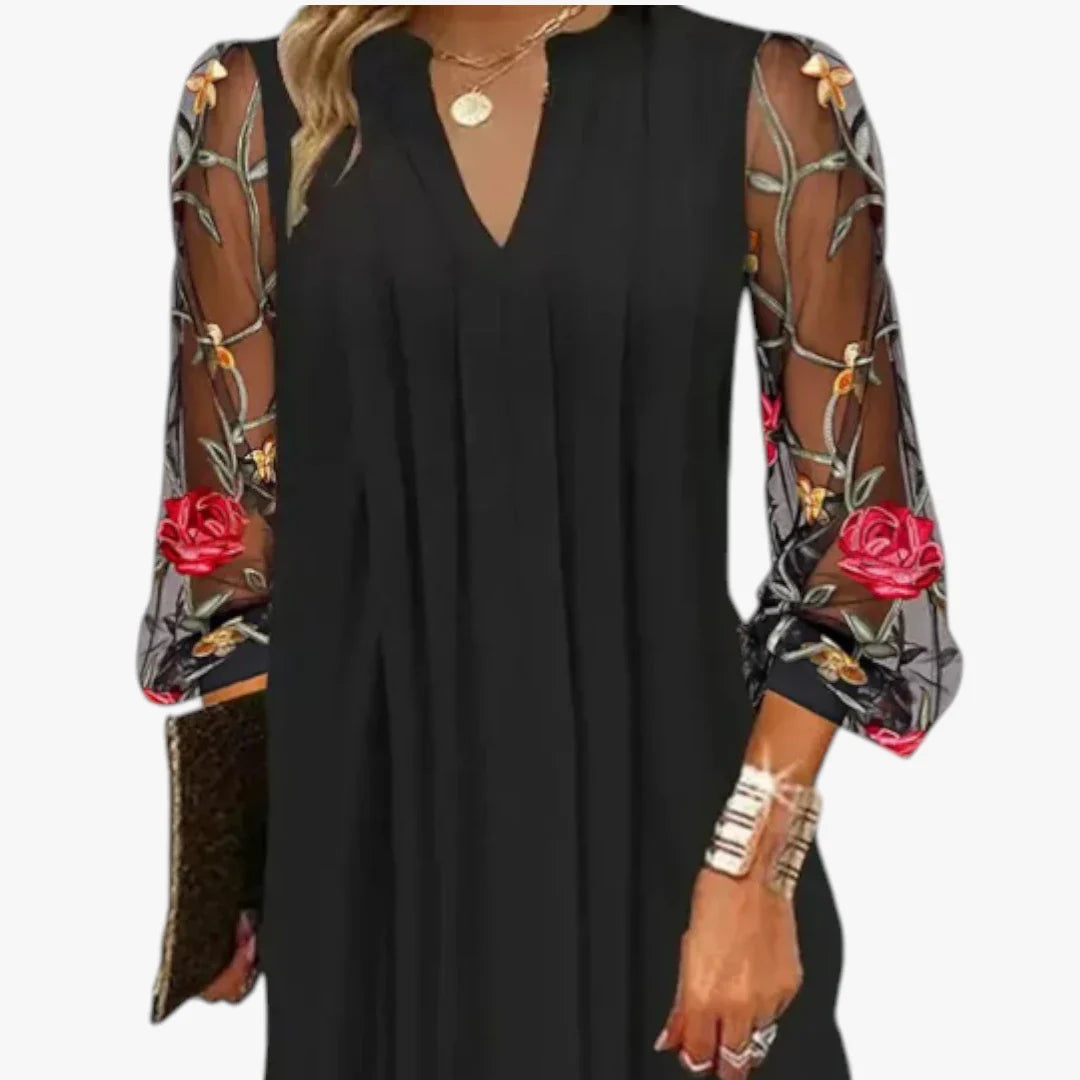 Dame Elegant Mini Sommerkjole med Blomster