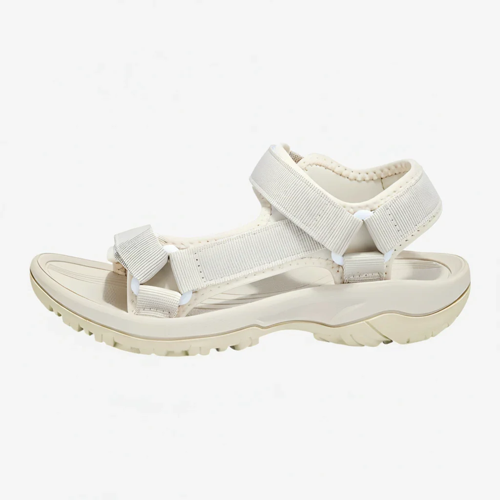 Dame Flade Sunde Sandaler med Rem og Velcro