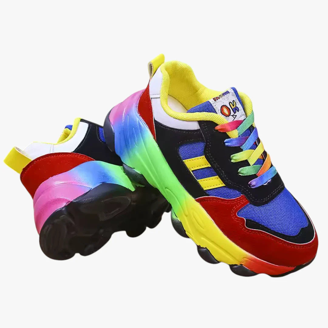 Dame Lette Høje Sneakers med For og Snøre