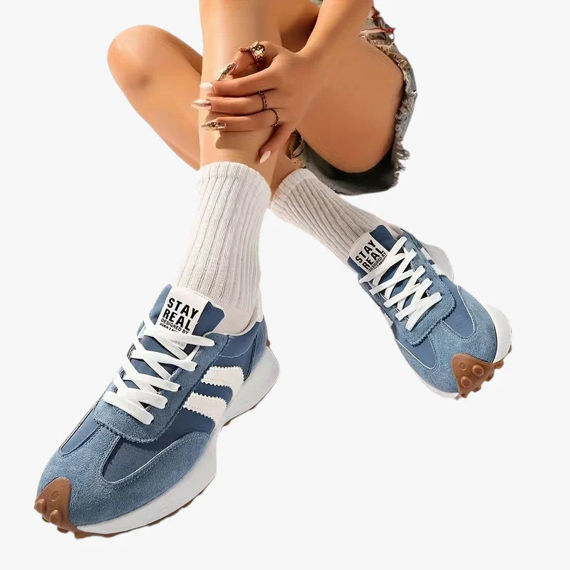 Dame Lette Sunde Sneakers med Svangstøtte og Snøre