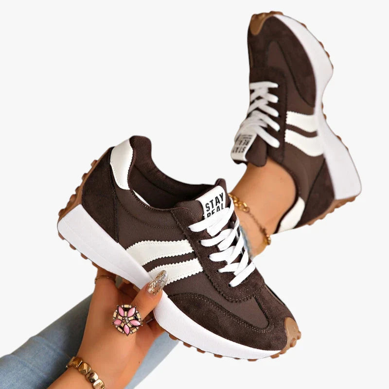 Dame Lette Sunde Sneakers med Svangstøtte og Snøre