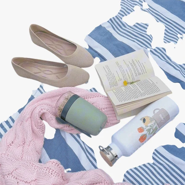 Dame Slip-on Ballerina Sko med Svangstøtte og For