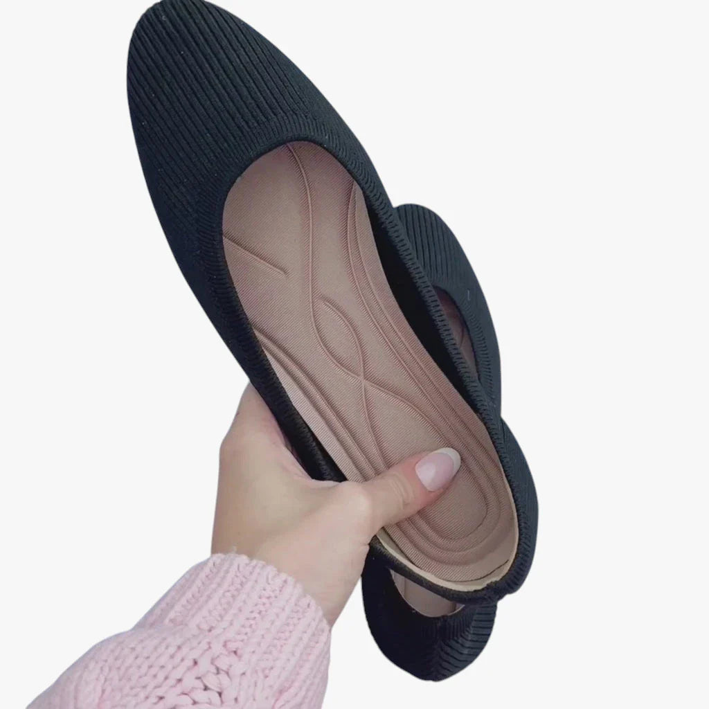 Dame Slip-on Ballerina Sko med Svangstøtte og For