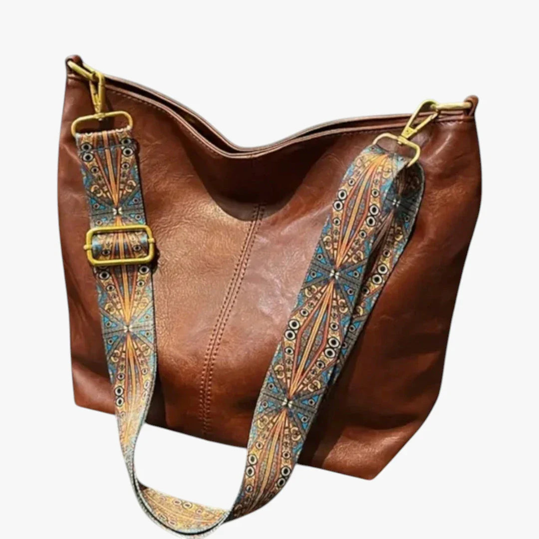 Dame Vintage Store Crossbody Taske med Lynlås og Skulderrem