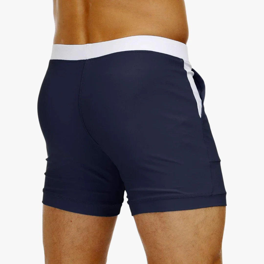 Herre Bade Shorts med Lommer og Snøre