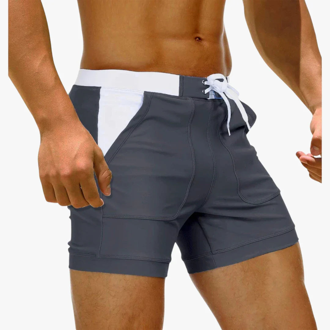Herre Bade Shorts med Lommer og Snøre