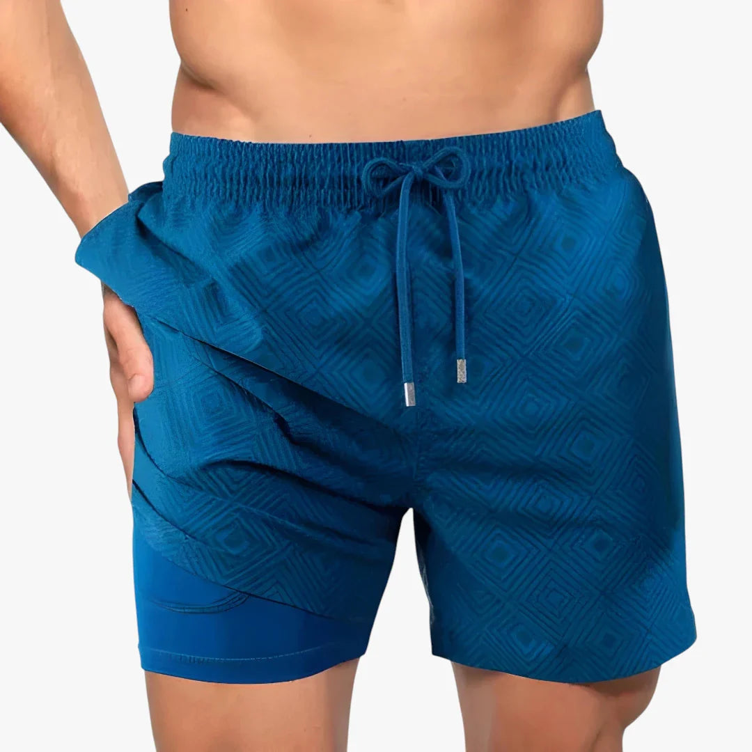 Herre Badeshorts med Mobillomme