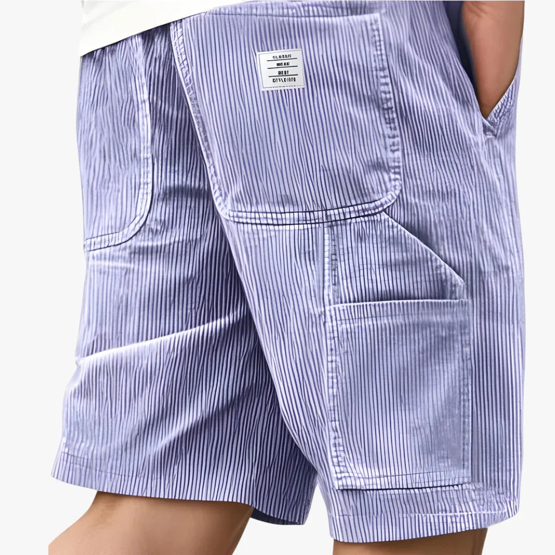 Herre Knælange Cargo Shorts med Sidelommer