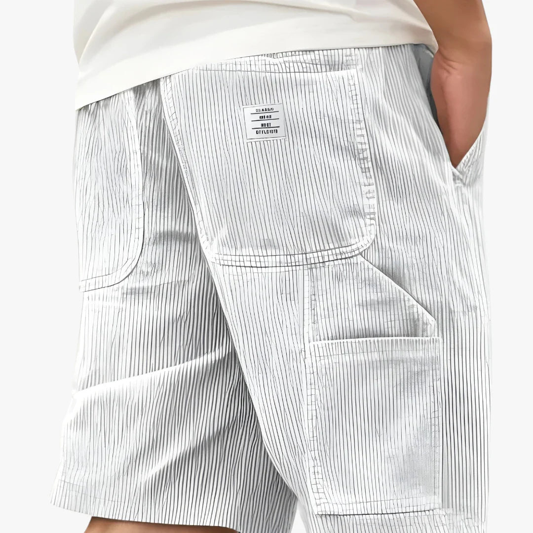 Herre Knælange Cargo Shorts med Sidelommer