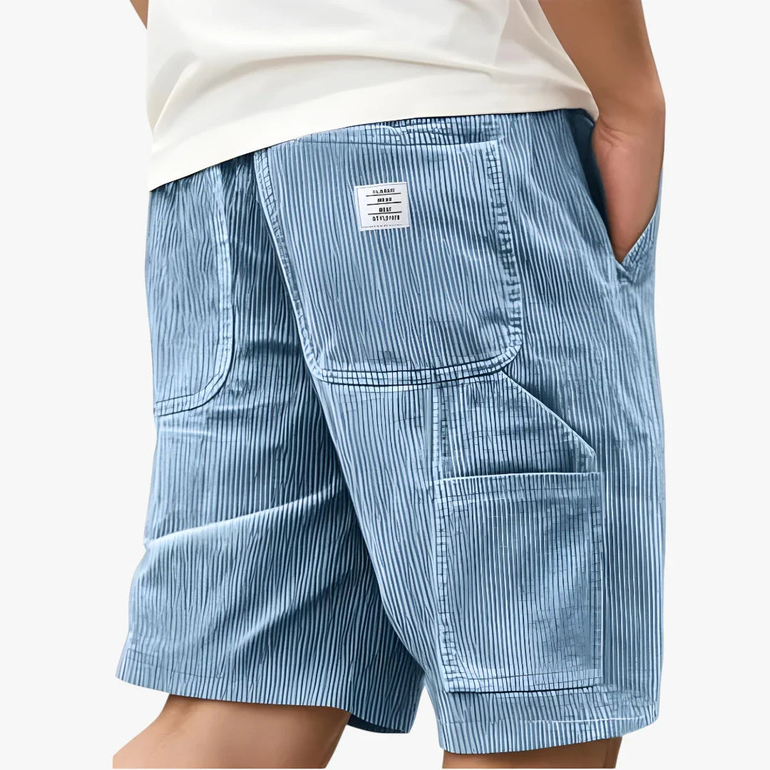Herre Knælange Cargo Shorts med Sidelommer