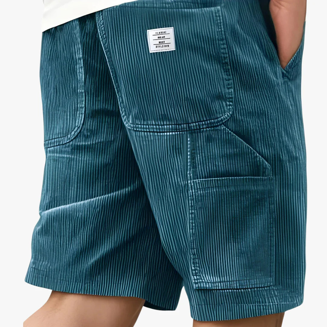 Herre Knælange Cargo Shorts med Sidelommer