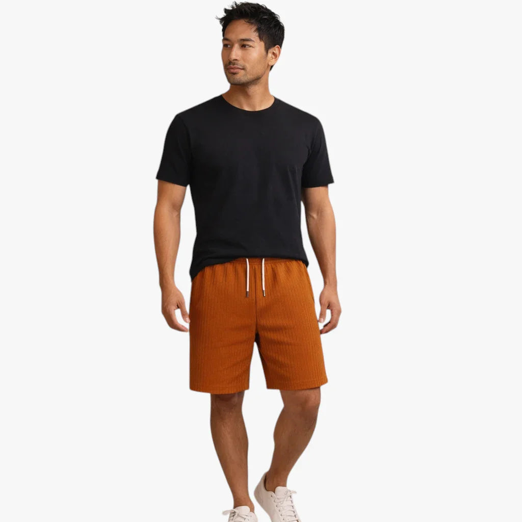Herre Knælange Shorts med Snøre og Lommer