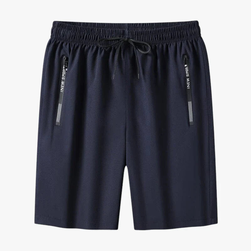 Herre Knælange Træningsshorts med Lommer og Lynlås