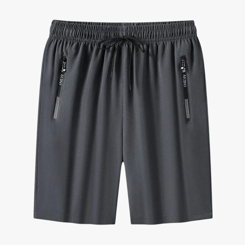 Herre Knælange Træningsshorts med Lommer og Lynlås