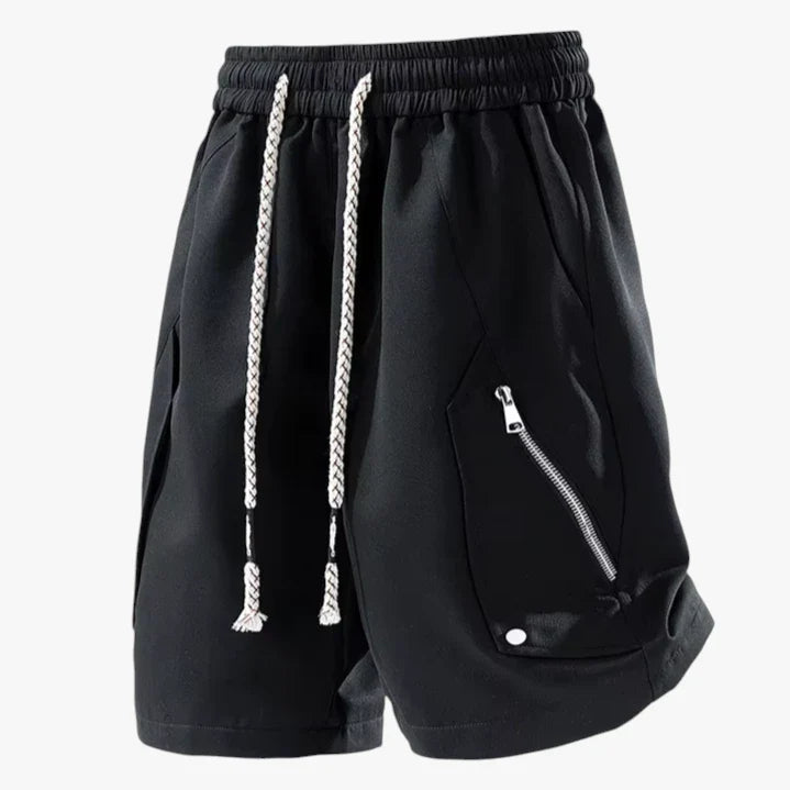 Herre Knælange Træningsshorts med Snøre og Sidelommer