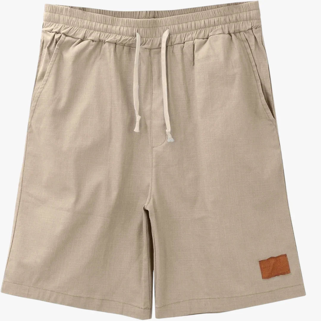 Herre Løse Knælange Shorts med Snøre og Sidelommer