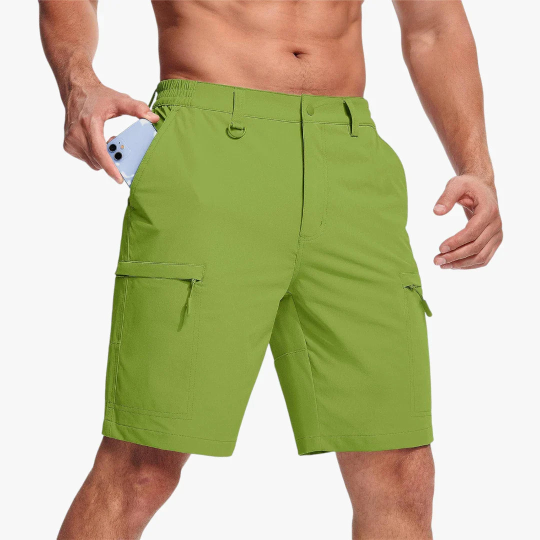 Herre Vandre Shorts med Mobillomme och Lynlås