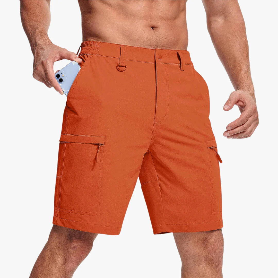 Herre Vandre Shorts med Mobillomme och Lynlås